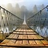 Подвесной мост через реку Усьва, Пермский край