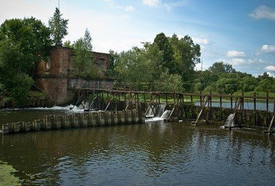 Разрушенная плотина в Наро-Фоминске